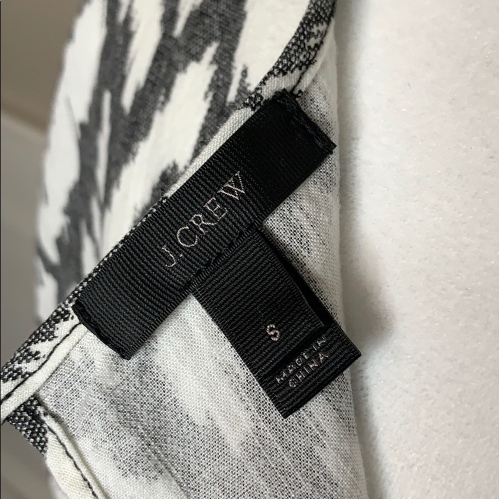 J. Crew Ikat Black & White Romper Small - Picture 8 of 9